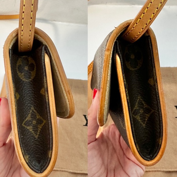 ❤️SOLD❤️ Auth LOUIS VUITTON Vintage Pochette Twin PM Monogram Bag - Picture 12 of 17